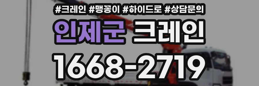 인제군 크레인