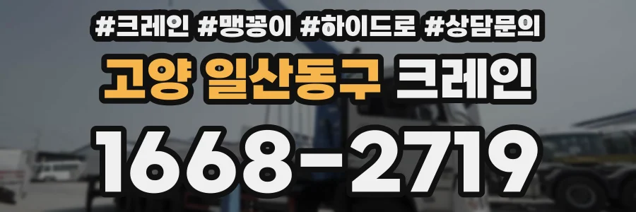 고양 일산동구 크레인