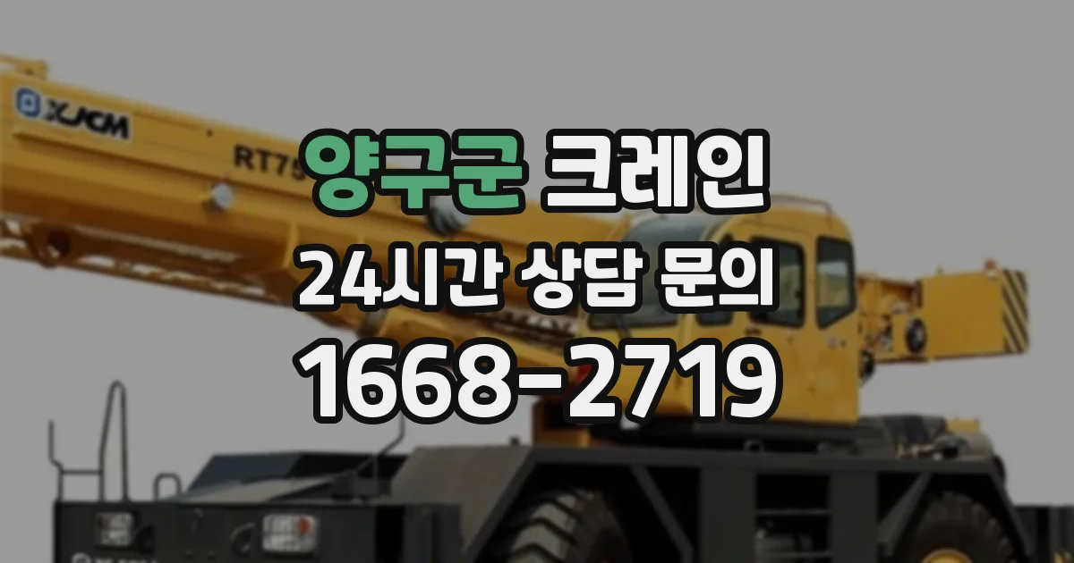 양구군 크레인
