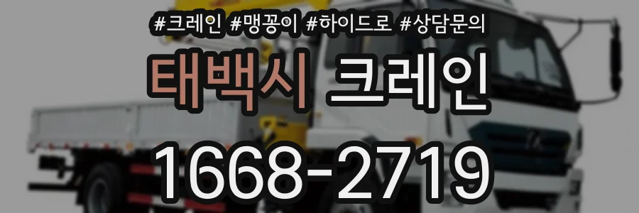 태백시 크레인