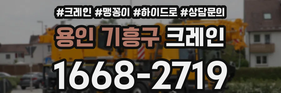 용인 기흥구 크레인