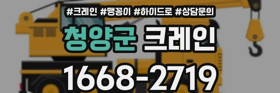 청양군 크레인