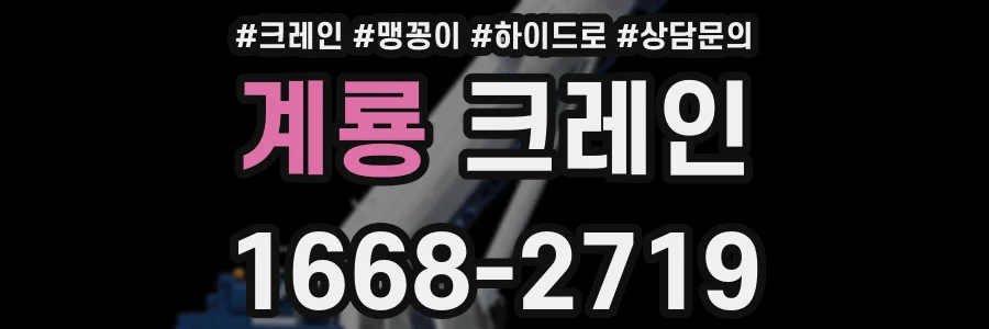 계룡 크레인
