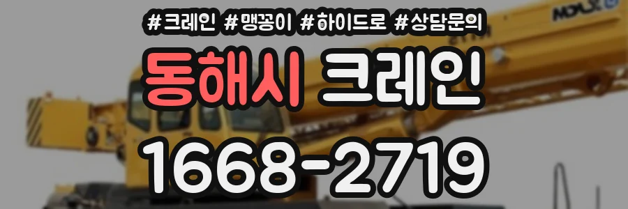 동해시 크레인