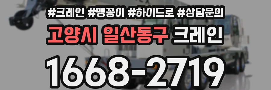 고양시 일산동구 크레인