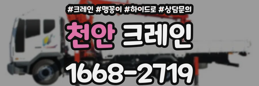 천안 크레인