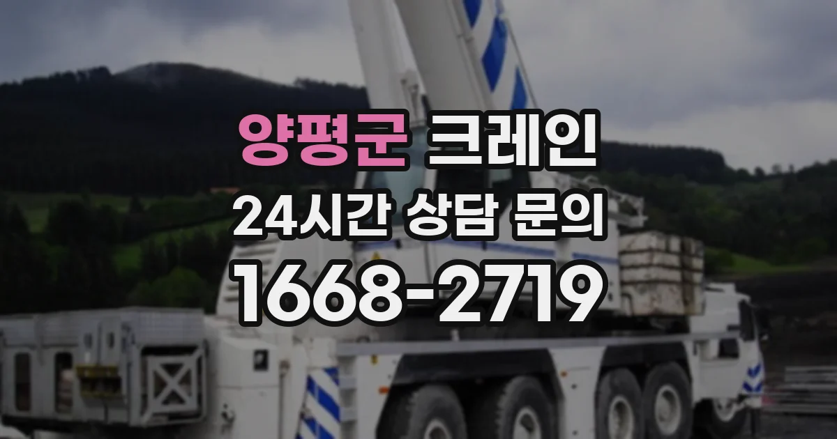 양평군 크레인