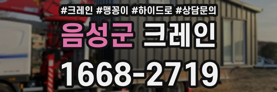 음성군 크레인