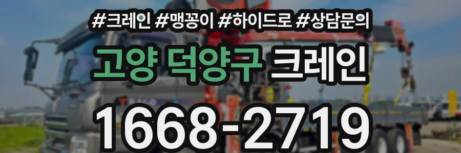 고양 덕양구 크레인