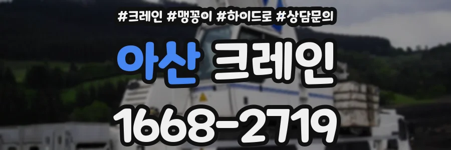 아산 크레인
