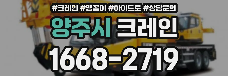 양주시 크레인