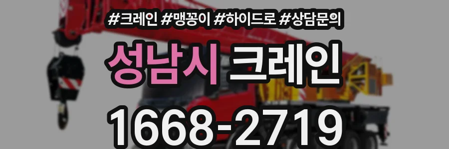 성남시 크레인