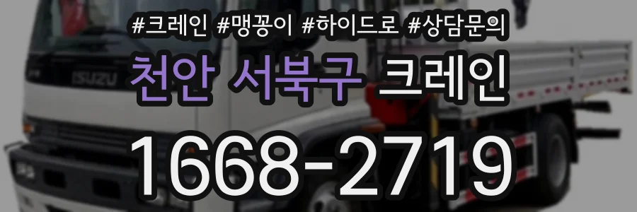 천안 서북구 크레인