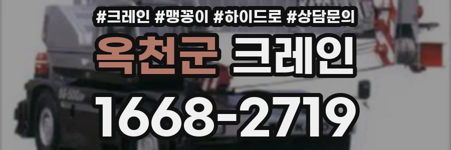 옥천군 크레인