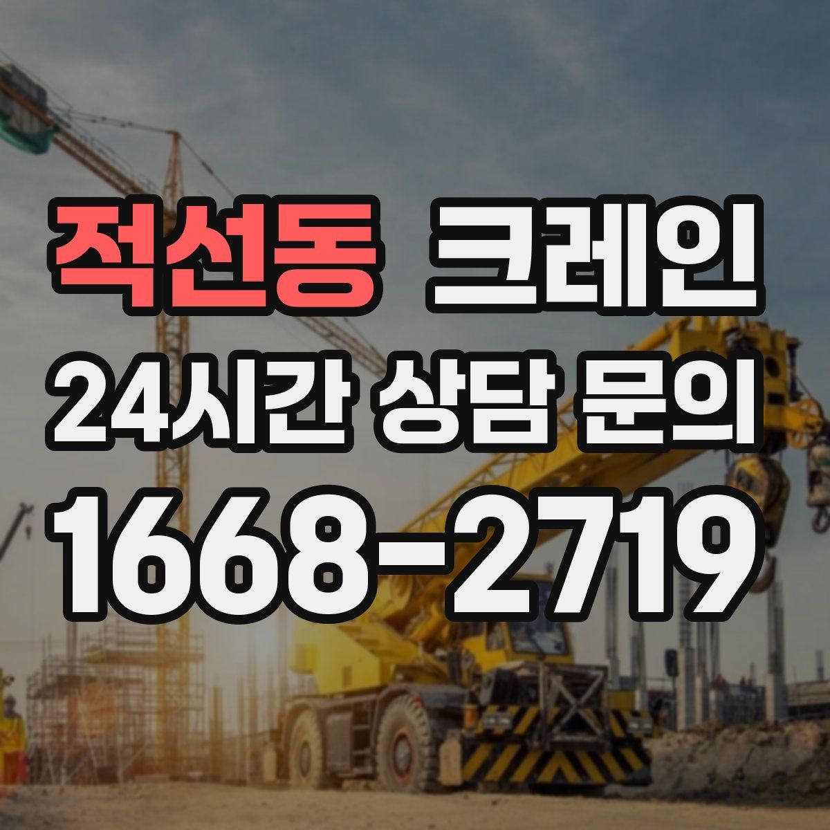 적선동 카고 크레인