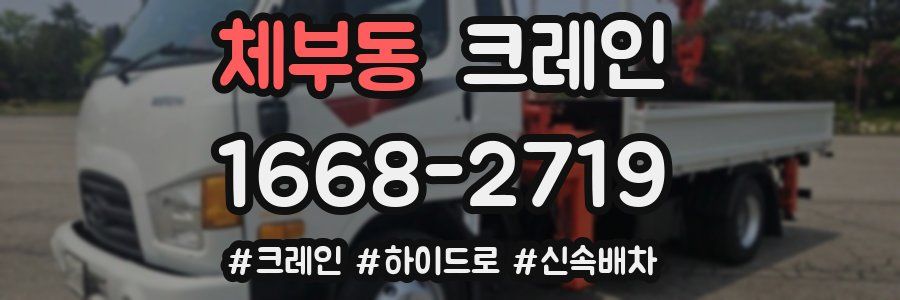 체부동 크레인 작업