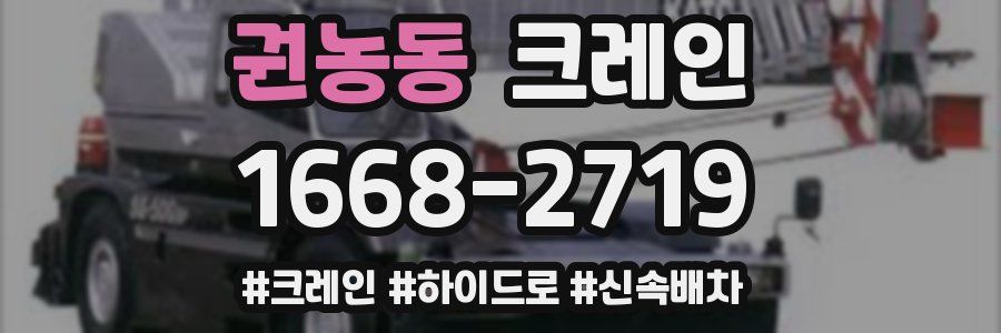 권농동 크레인 작업