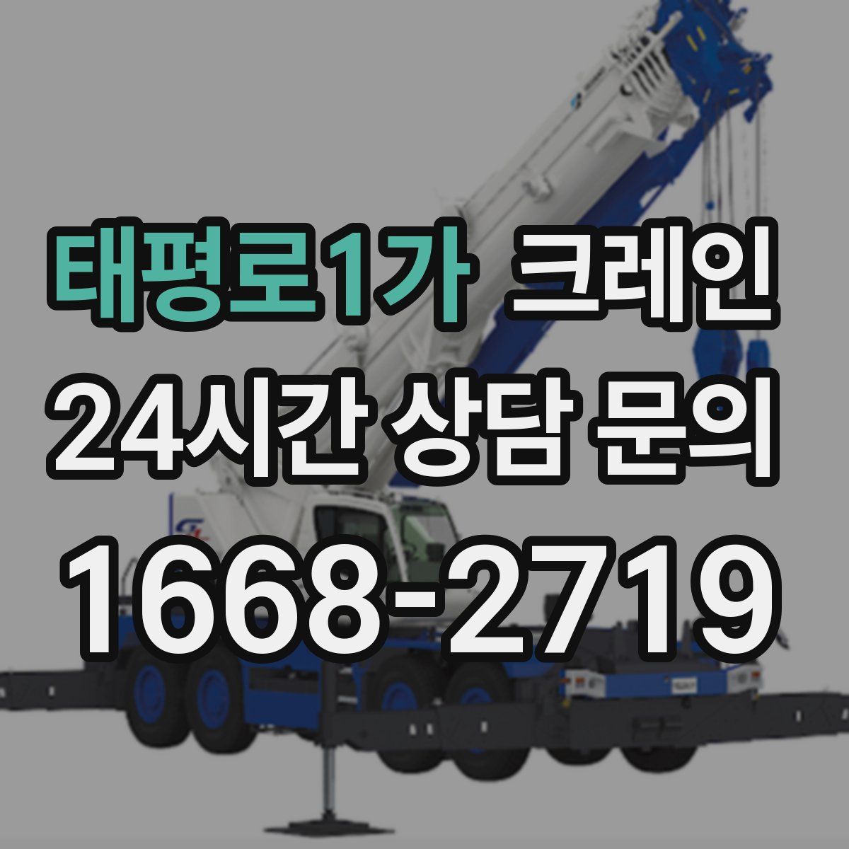 태평로1가 카고 크레인