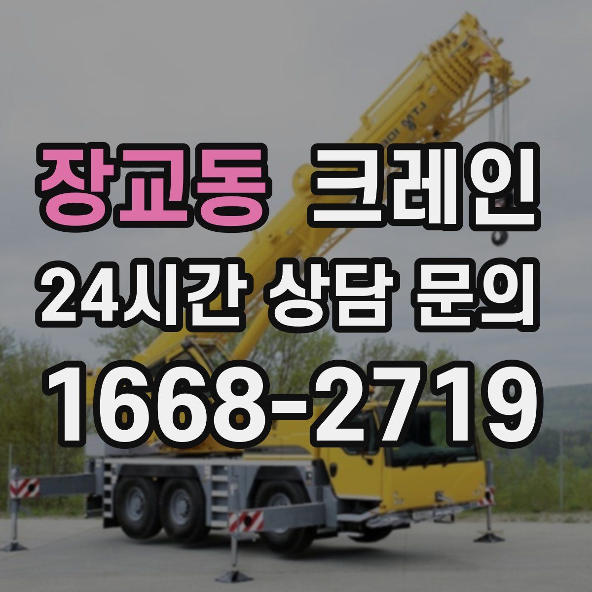 장교동 카고 크레인