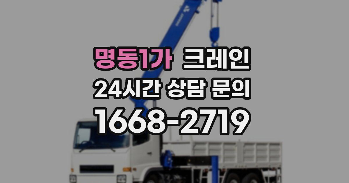 명동1가 크레인