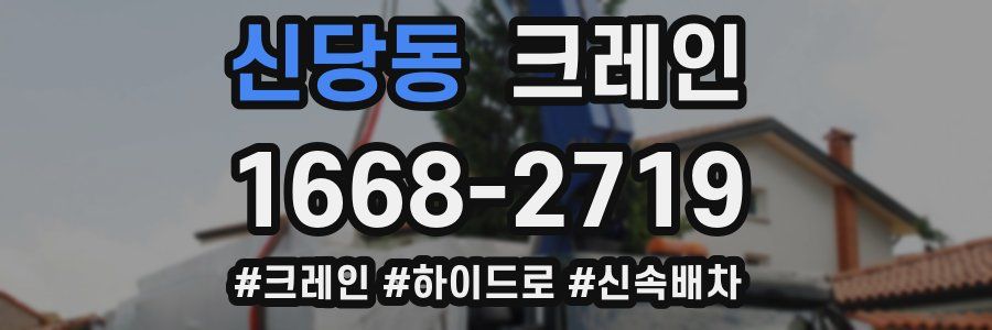 신당동 크레인 작업