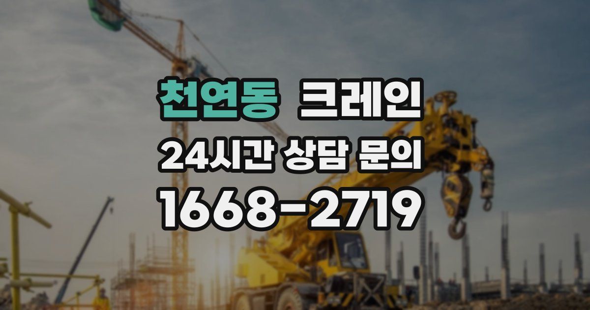 천연동 크레인