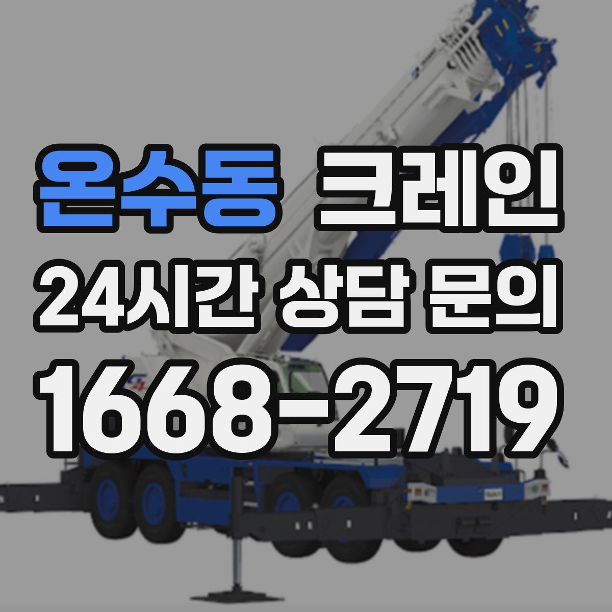 온수동 카고 크레인