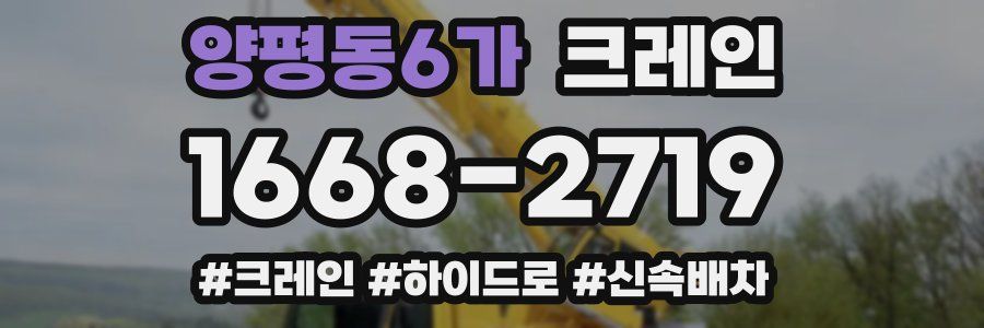 양평동6가 크레인 작업