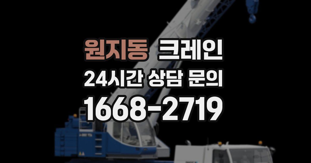 원지동 크레인