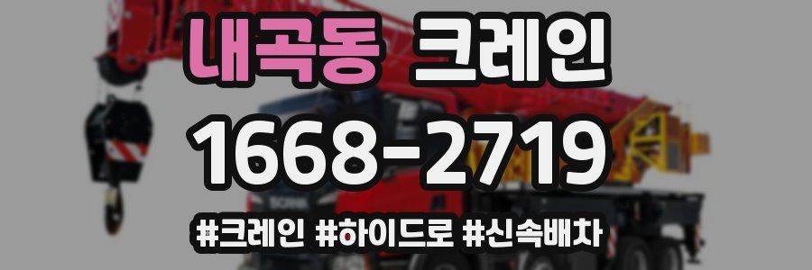 내곡동 크레인 작업