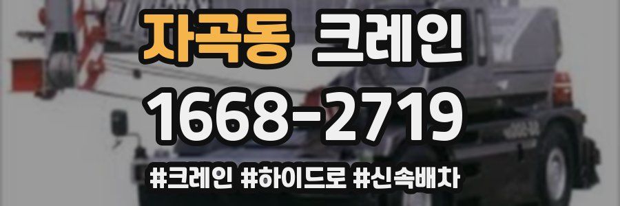 자곡동 크레인 작업