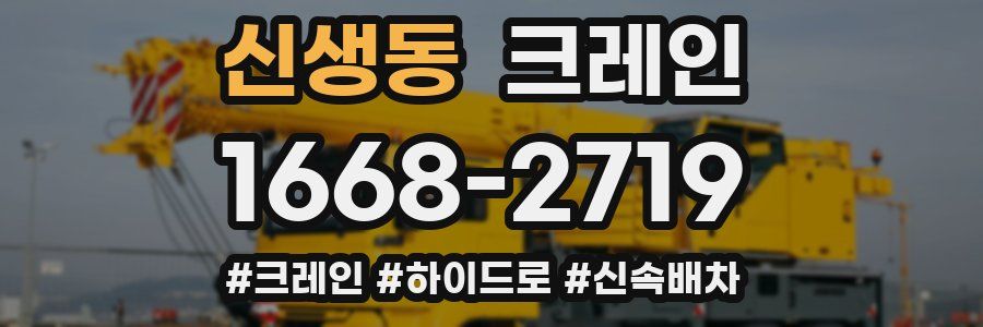 신생동 크레인 작업