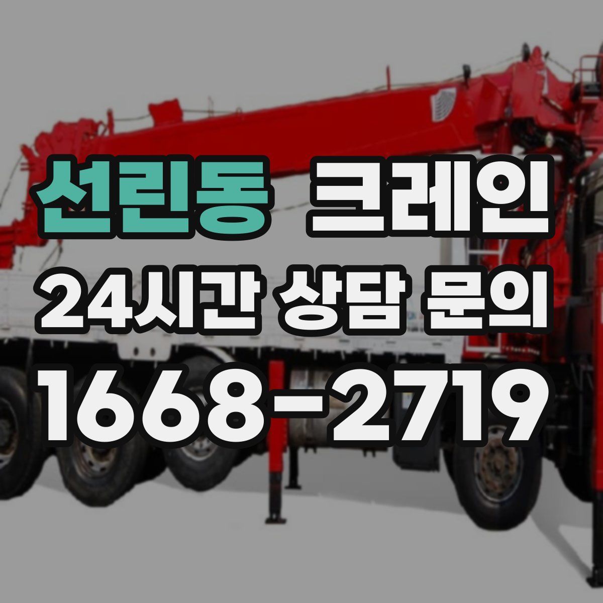 선린동 카고 크레인