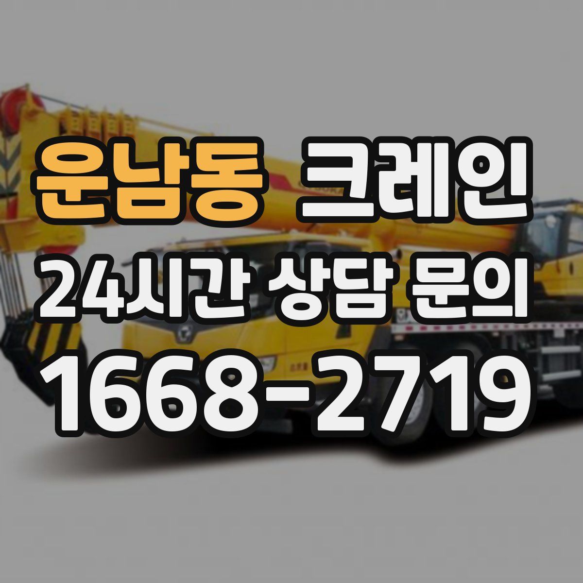 운남동 카고 크레인