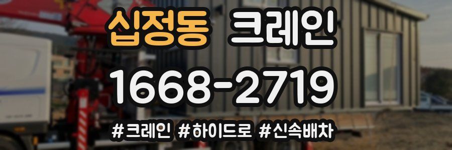 십정동 크레인 작업