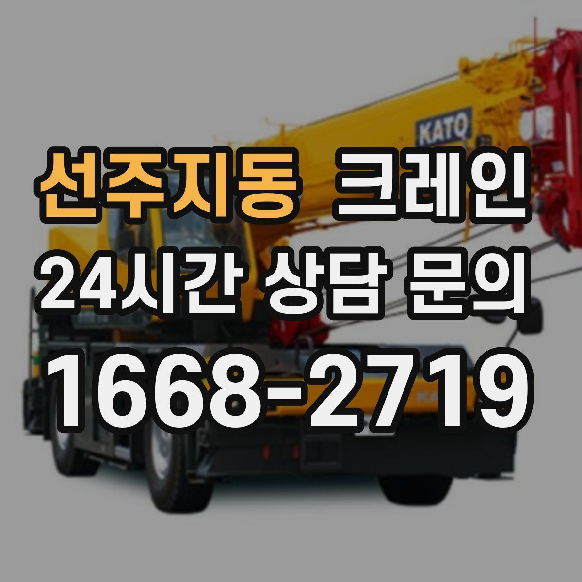 선주지동 카고 크레인