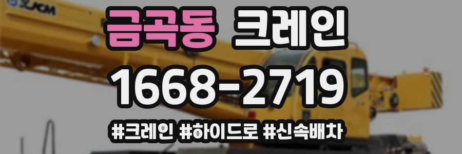 금곡동 크레인 작업