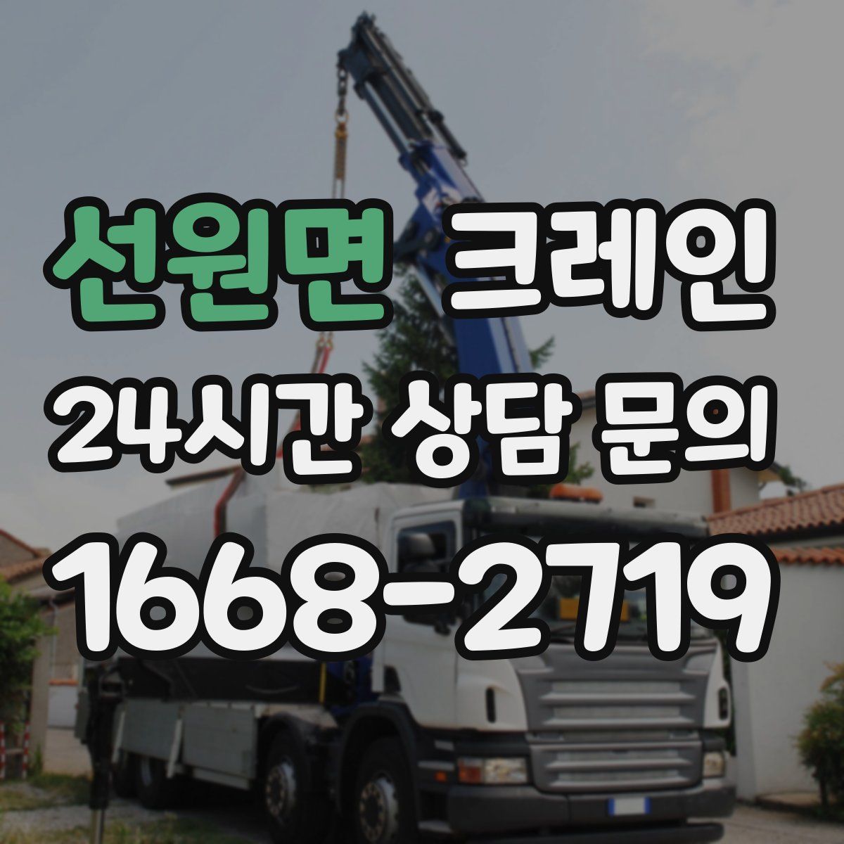 선원면 카고 크레인