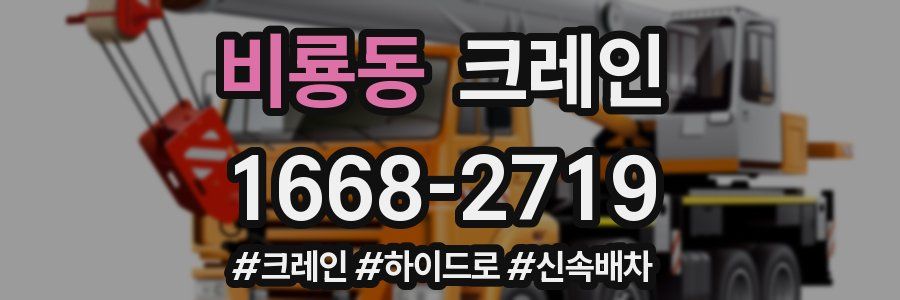 비룡동 크레인 작업