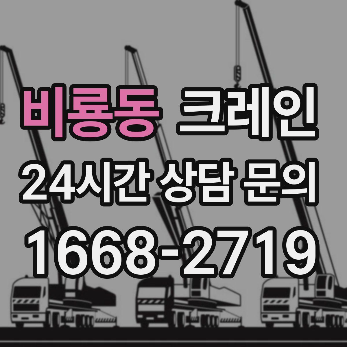 비룡동 카고 크레인