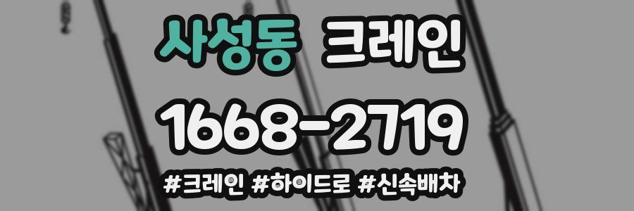 사성동 크레인 작업