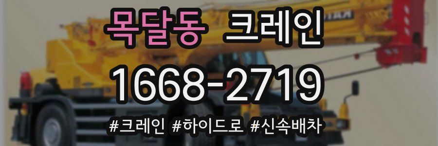 목달동 크레인 작업