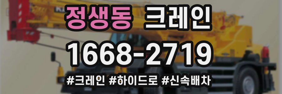 정생동 크레인 작업