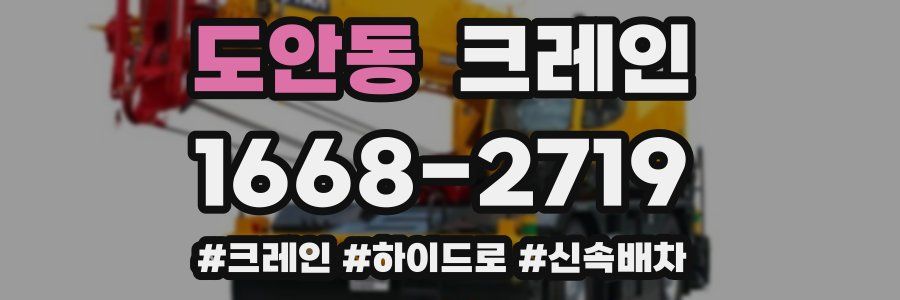 도안동 크레인 작업
