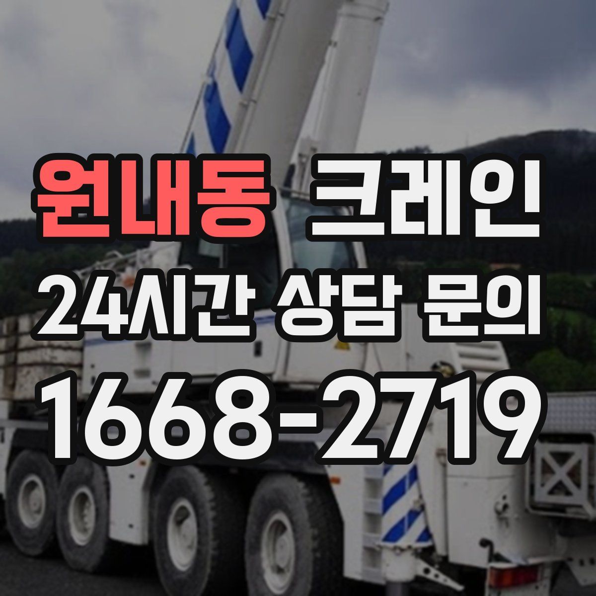 원내동 카고 크레인