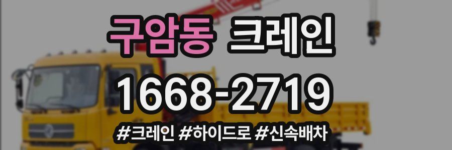 구암동 크레인 작업