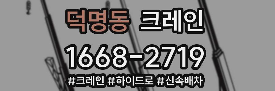 덕명동 크레인 작업