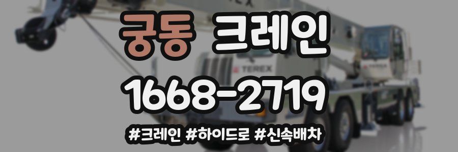 궁동 크레인 작업