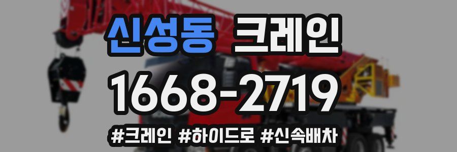 신성동 크레인 작업