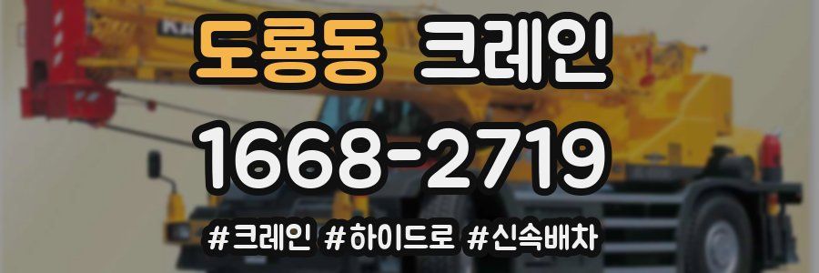 도룡동 크레인 작업